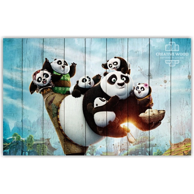 Картины KIDS - 7 Кунг-фу панда, KIDS, Creative Wood